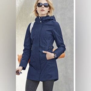 North Face Laney navy trench coat jacket XS